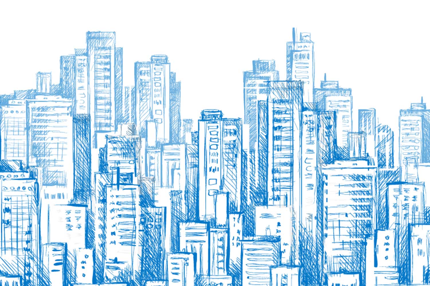 An illustration of the New York City skyline.