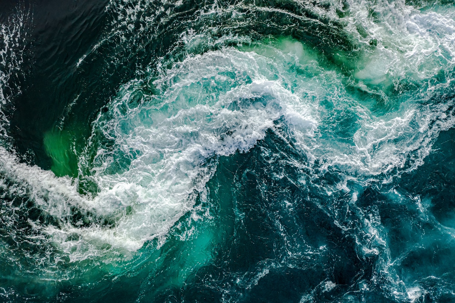A close-up, abstract birds-eye-view photograph of ocean currents. It represents the state of product equity.