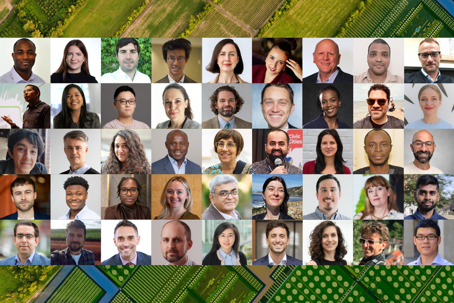 Collage of working group member photos